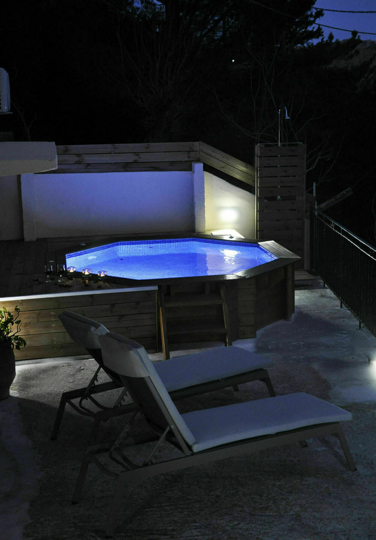 Villa Lakki Heated Round Pool Jacuzzi Lákkoi エクステリア 写真